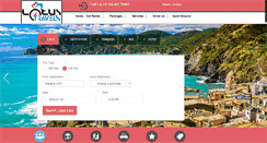 Desktop Screenshot of lotustravelsindia.com