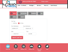 Tablet Screenshot of lotustravelsindia.com